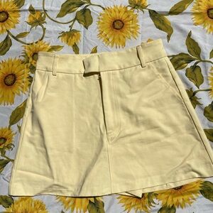 Showpo “Virginia” Light Yellow Skort